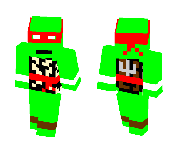 Raphael (TMNT: the NES game) - Male Minecraft Skins - image 1