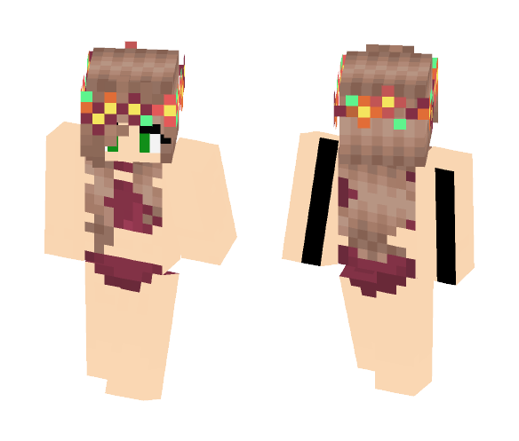 A Cute Girl In A Bikini - Cute Girls Minecraft Skins - image 1