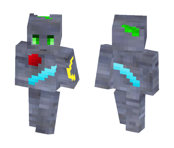 Cobblestone Man With Ore - Male Minecraft Skins - image 1