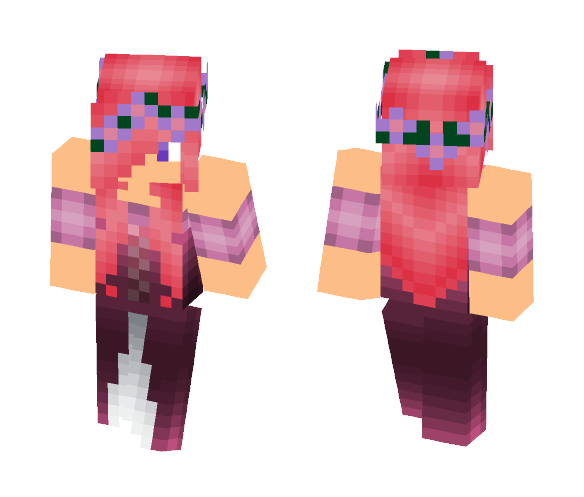 Pink Haired Princess - Female Minecraft Skins - image 1