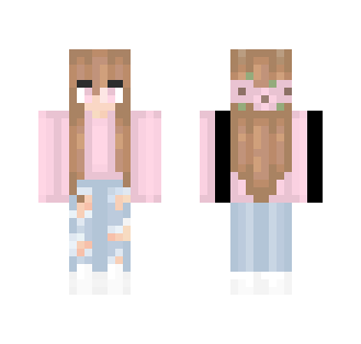 pink sweater girl - Girl Minecraft Skins - image 2