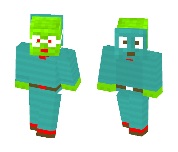 Smooth Green Maskback - Interchangeable Minecraft Skins - image 1