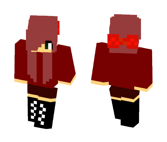 Dressed in Red - Female Minecraft Skins - image 1