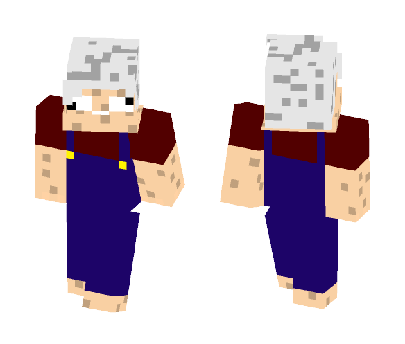 Crazy Grandpa - Male Minecraft Skins - image 1