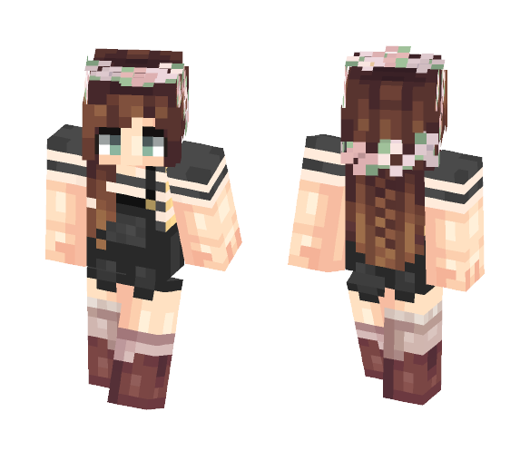 Floral Outfit - Female Minecraft Skins - image 1
