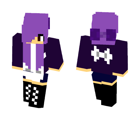 purple with an apron - Female Minecraft Skins - image 1