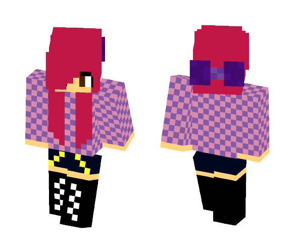 pink and purple - Female Minecraft Skins - image 1