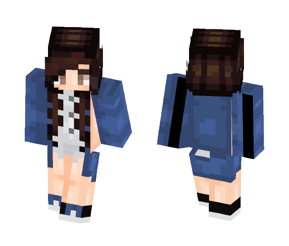 Ocean Blue - Female Minecraft Skins - image 1