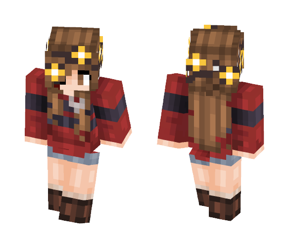 Buttontale Fell Frisk - Female Minecraft Skins - image 1