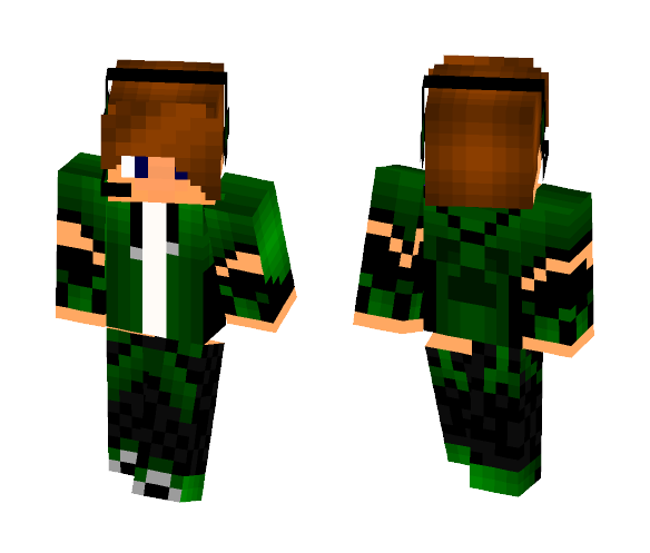 Green Guy Gamer - Male Minecraft Skins - image 1