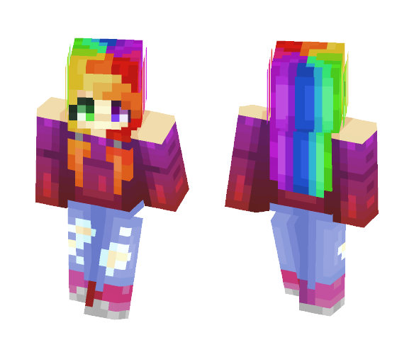 my theme song is nyan cat! - Female Minecraft Skins - image 1