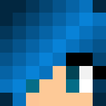 Cute Blue Hair Girl - Color Haired Girls Minecraft Skins - image 3