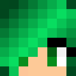 Cute Green Haired Girl - Color Haired Girls Minecraft Skins - image 3