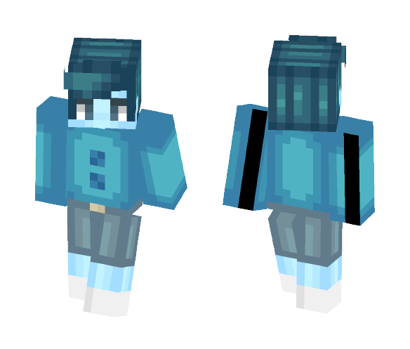 Tired Blue Boy Walks My Way...~ - Boy Minecraft Skins - image 1
