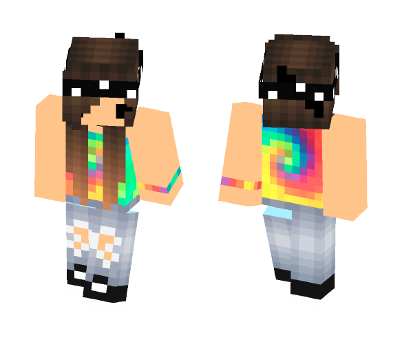 Chibi Hippie Girl - Girl Minecraft Skins - image 1