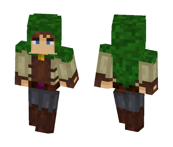 Green Hooded Ranger - Hyken - Male Minecraft Skins - image 1