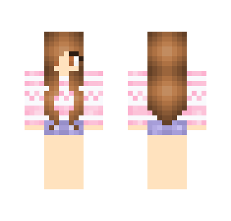 Light Pink Sweater - Female Minecraft Skins - image 2
