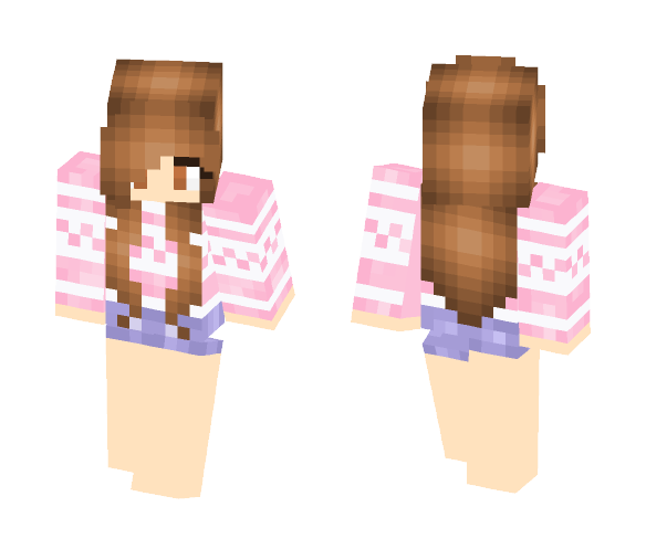 Light Pink Sweater - Female Minecraft Skins - image 1