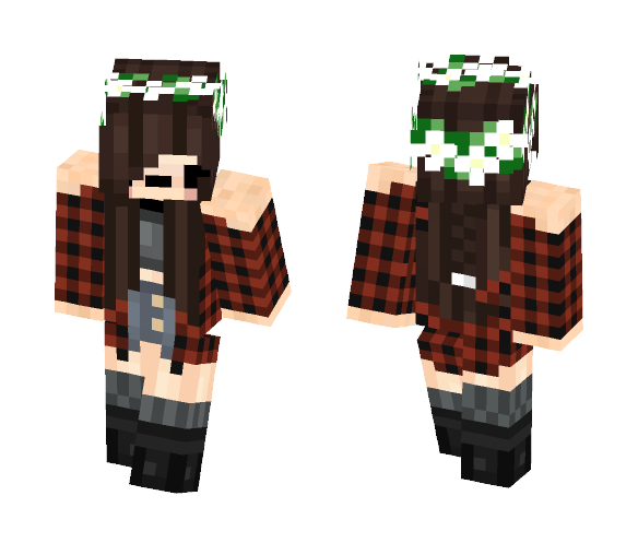 Flannel Girl~ - Female Minecraft Skins - image 1