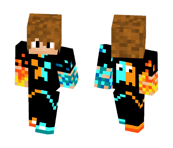 Fire and ice - Male Minecraft Skins - image 1