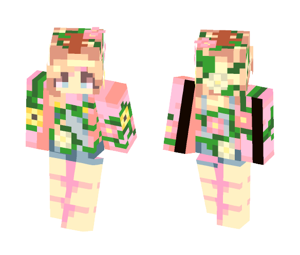 Laying in a bed of flowers - Male Minecraft Skins - image 1