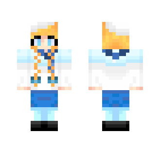 White Blue Girl - Girl Minecraft Skins - image 2