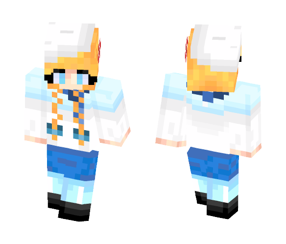White Blue Girl - Girl Minecraft Skins - image 1