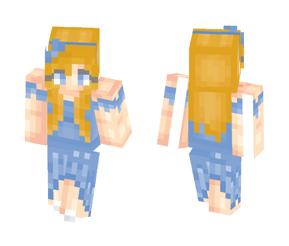BlueBeauty - Female Minecraft Skins - image 1