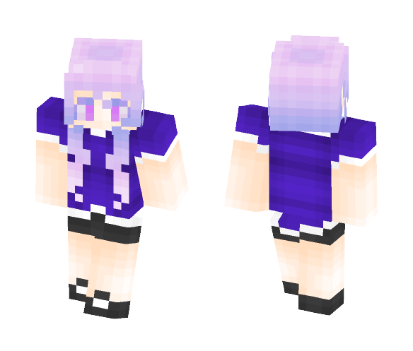 Purple Shirt - Female Minecraft Skins - image 1