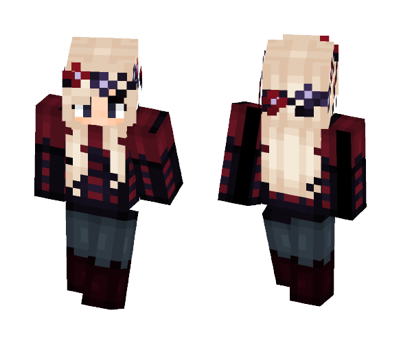 Bordeaux girl - Girl Minecraft Skins - image 1