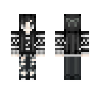 ★ black hearted ★ - Female Minecraft Skins - image 2