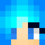 Electric blue hair girl - Color Haired Girls Minecraft Skins - image 3