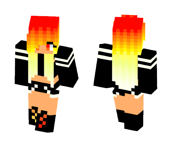 Blazing Fire - Girl - Girl Minecraft Skins - image 1