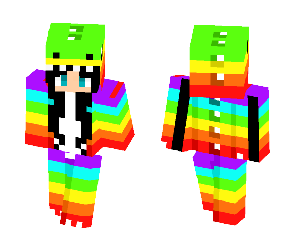 RainbowDino - Male Minecraft Skins - image 1