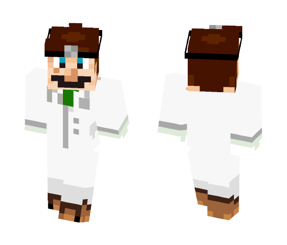 Dr. Luigi - Male Minecraft Skins - image 1
