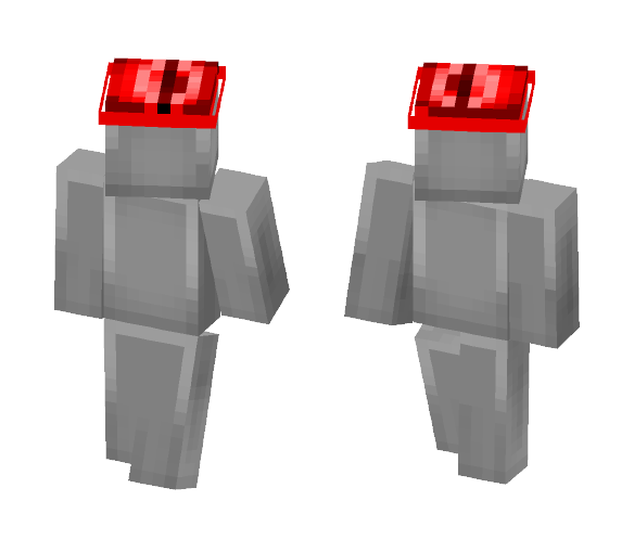 robot with red hat - Interchangeable Minecraft Skins - image 1