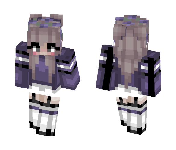 Purple Girl - Girl Minecraft Skins - image 1