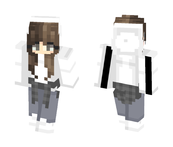 Grey Scale Tumblr~ - Female Minecraft Skins - image 1