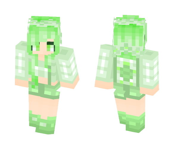 ~Green~ (Turtle-Girl) - Female Minecraft Skins - image 1