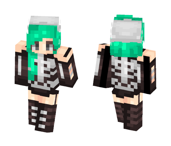 Skeletons are cool - Female Minecraft Skins - image 1