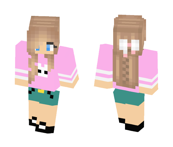 bunny sweater - Female Minecraft Skins - image 1