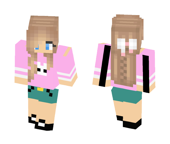 bunny shirt - Female Minecraft Skins - image 1