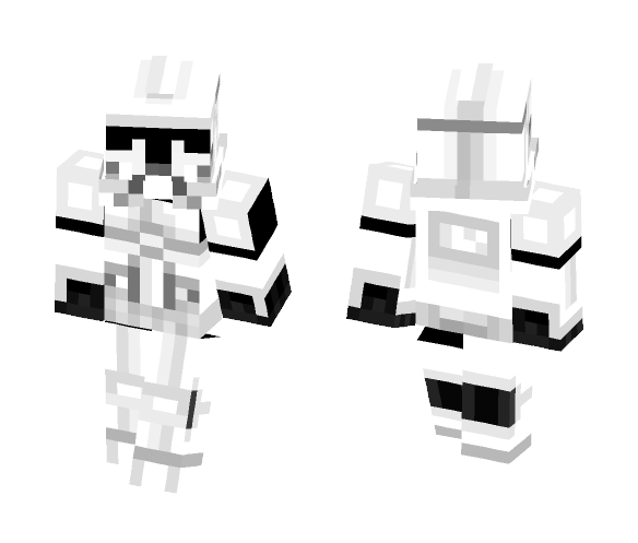 Phase II Clone Trooper - Male Minecraft Skins - image 1