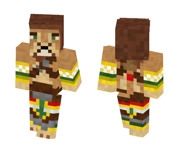 Lion Warrior (Request for Aidenfox) - Male Minecraft Skins - image 1