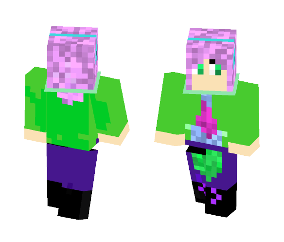 Purple Haired Gamer Girl - Color Haired Girls Minecraft Skins - image 1