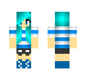 blue girl - Girl Minecraft Skins - image 2
