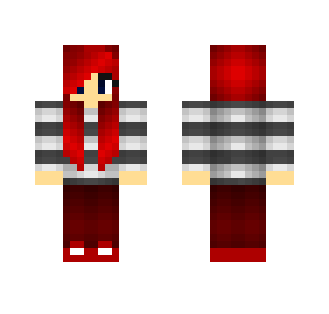 red haired girl - Color Haired Girls Minecraft Skins - image 2