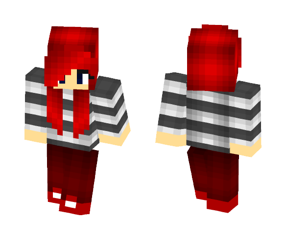 red haired girl - Color Haired Girls Minecraft Skins - image 1