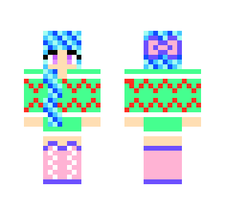 Girl in a Green Christmas Sweater - Christmas Minecraft Skins - image 2