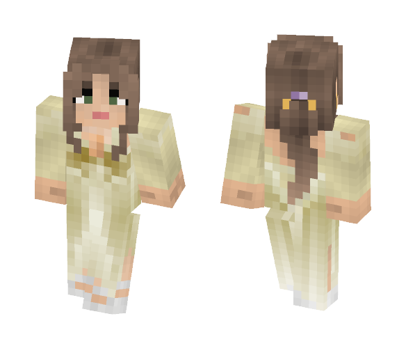 Golden Gown - Female Minecraft Skins - image 1